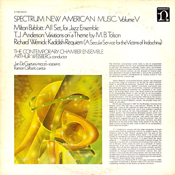 Spectrum: New American Music, Volume V