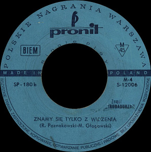Znamy Się Tylko Z Widzenia / Chcę Po Twoich Poznać Oczach 