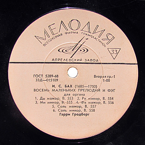 Восемь Маленьких Прелюдий И Фуг Для Органа / Париты На Хоральную Тему (I — X)